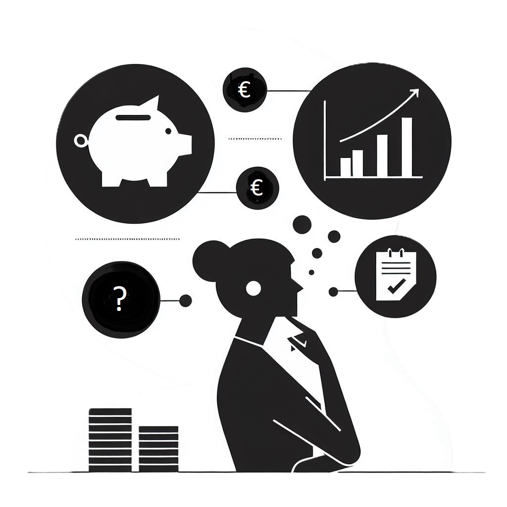 Plaatje Sparen Met Euro Teken