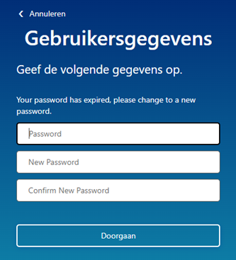 Nieuw wachtwoord